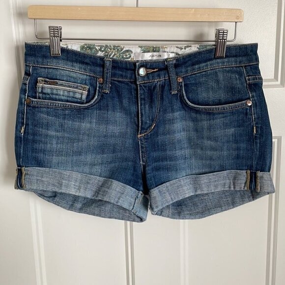 Joe’s jeans loose rolled jean shorts summer beach spring sz 28 - Picture 5 of 8
